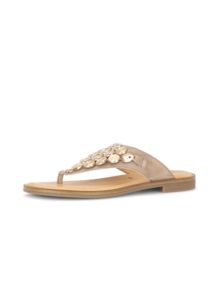 Zehentrenner in beige