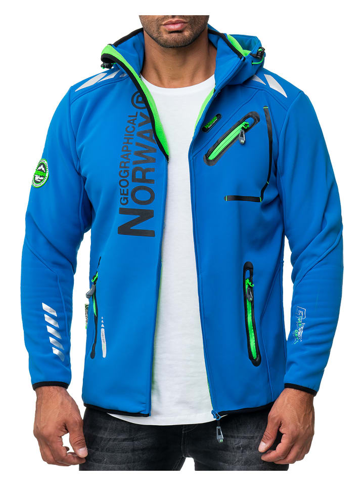 Herren Regular Fit Softshelljacke in Blue