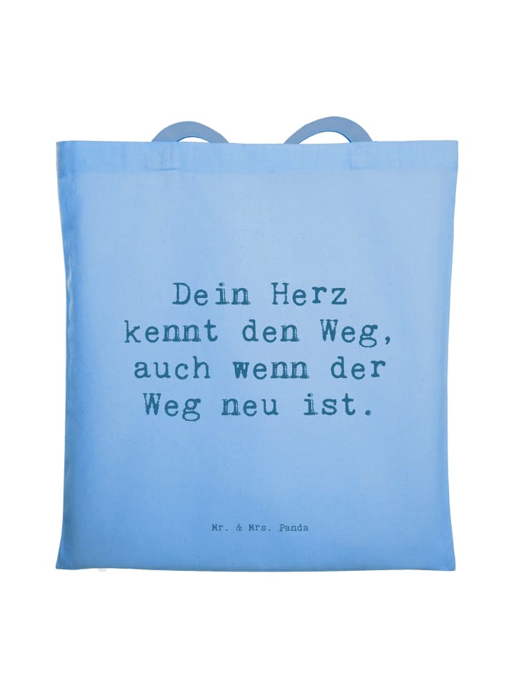 Tote Bag Spruch Trennung von den Eltern mit Spruch in Sky Blue