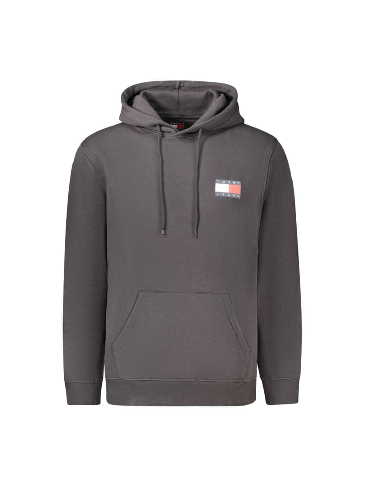 Schwarz Baumwolle Herren Sweatshirt