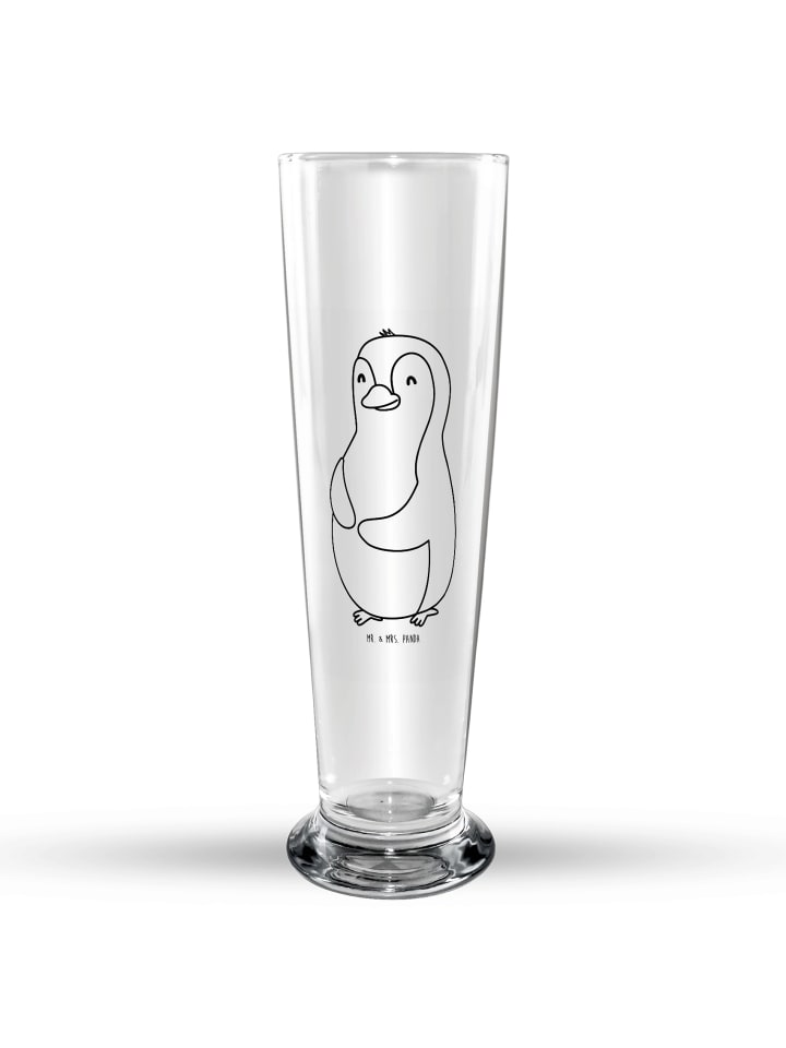 Willibecher Pinguin Diät ohne Spruch in Transparent