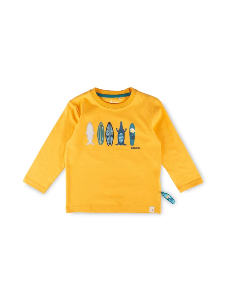 Langarmshirt Blue & Bright in Orange