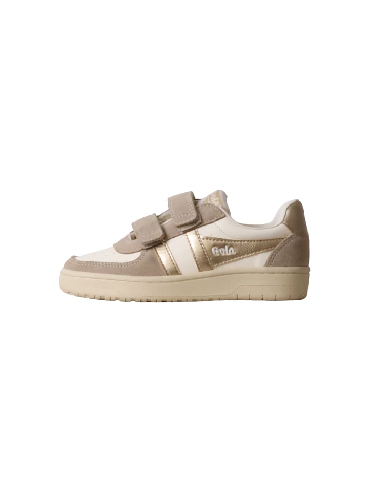 Haw Mirror Strap Kindersneaker aus Leder Weiß