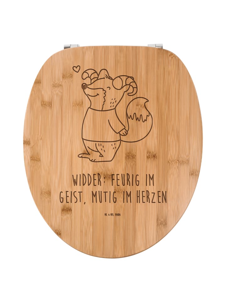 Klodeckel Widder Astologie mit Spruch in Transparent