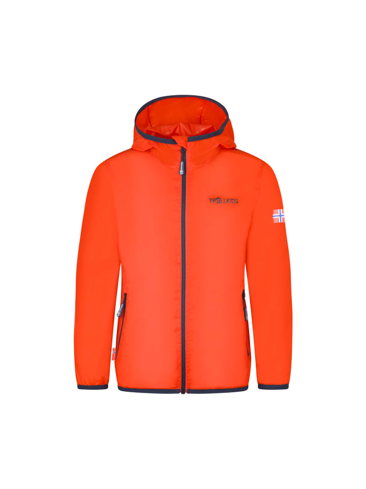 Regenjacke Trolltunga in flame orange