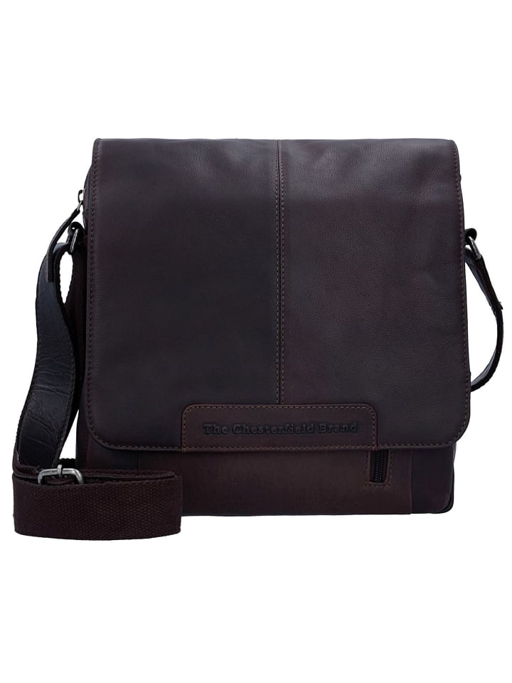 Wax Pull Up Umhängetasche Leder 29 cm brown