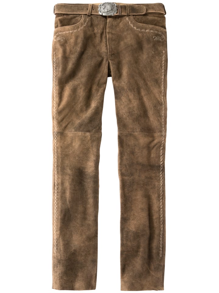 Lederhose "Rocco 3" in havanna