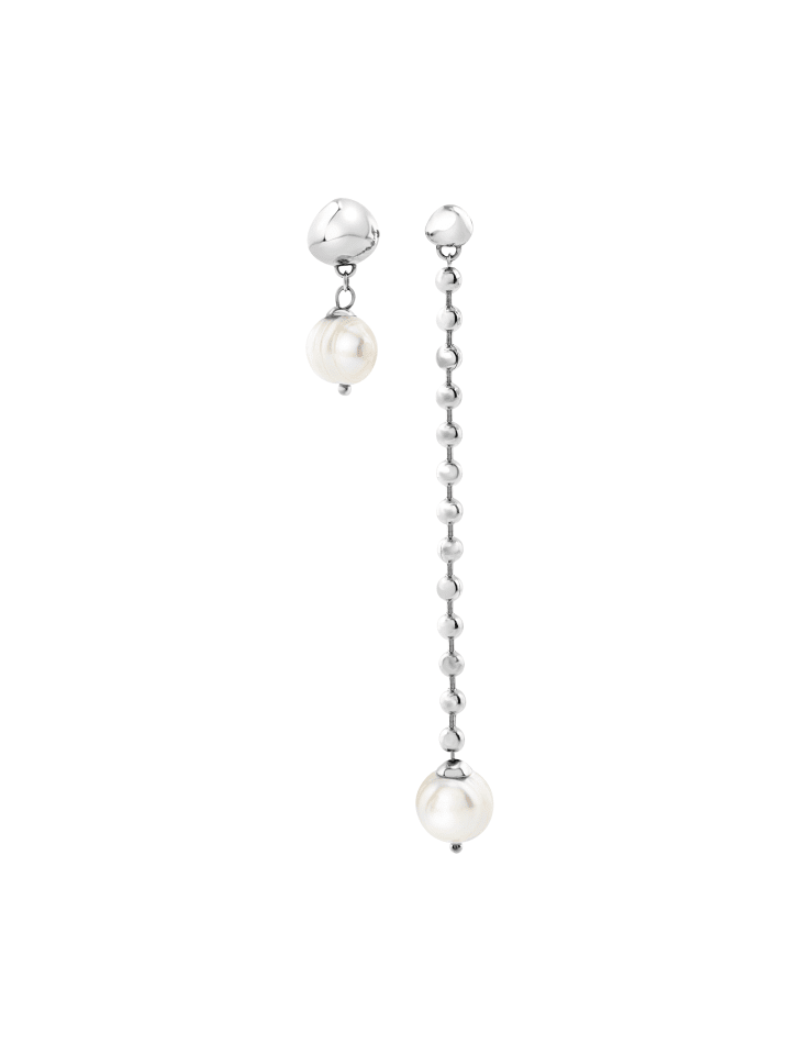 Ohrring b rocks silber