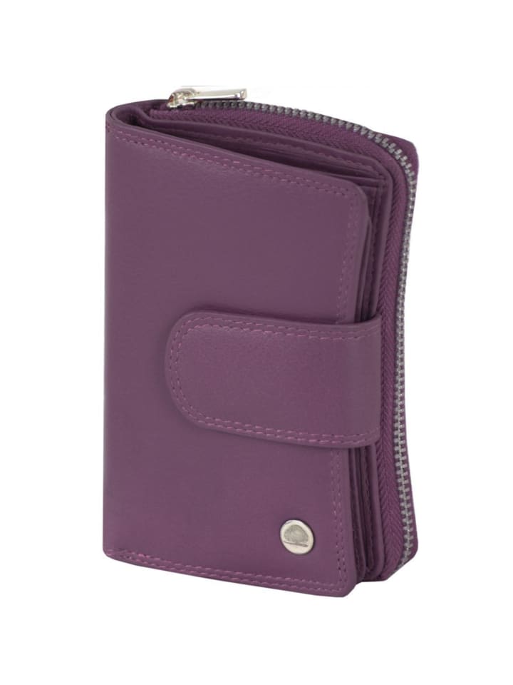 Spongy Geldbörse Leder 13.5 cm purple