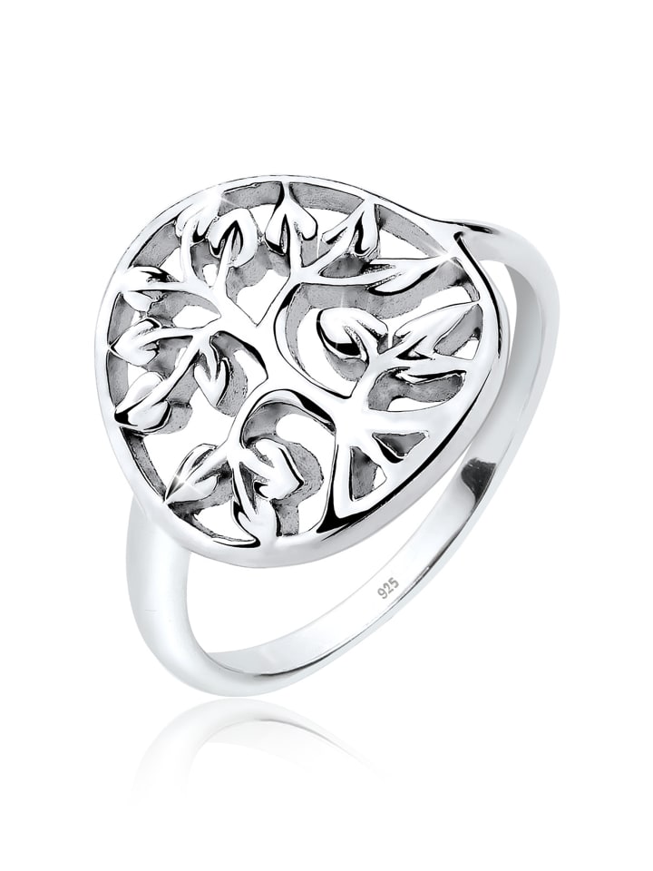 Ring 925 Sterling Silber Lebensbaum in Silber
