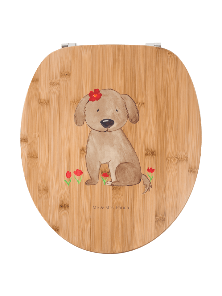 Toilettensitz Hund Dame ohne Spruch in Braun