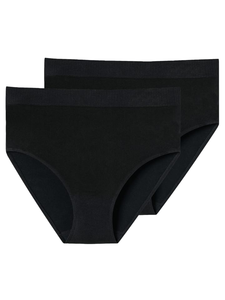 Slip Retro Classic Seamless in Schwarz