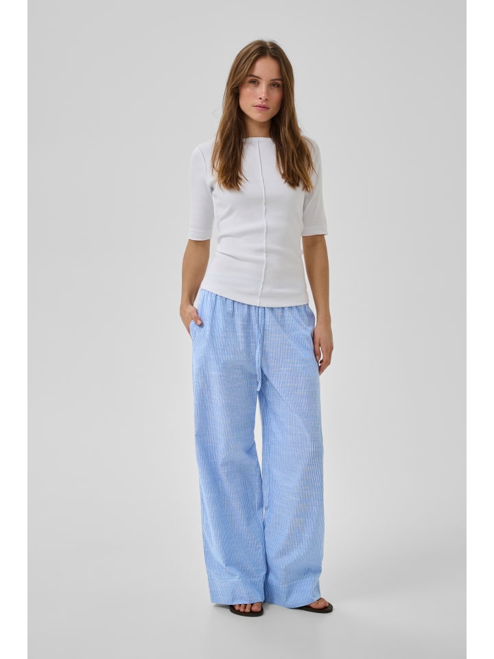 Casual Hose SkyeMW Casual fit in Silver Lake Blue Striped