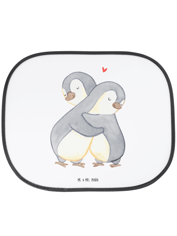 Autoscheibensonnenschutz Pinguine Kuscheln ohne... in Weiß