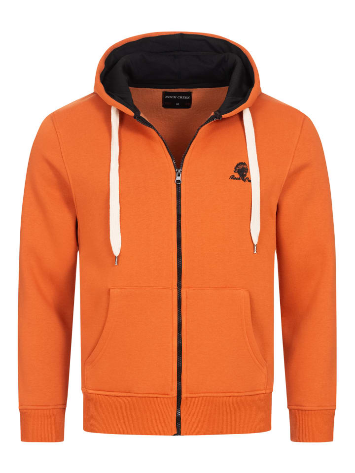 Sweatjacke in Orange