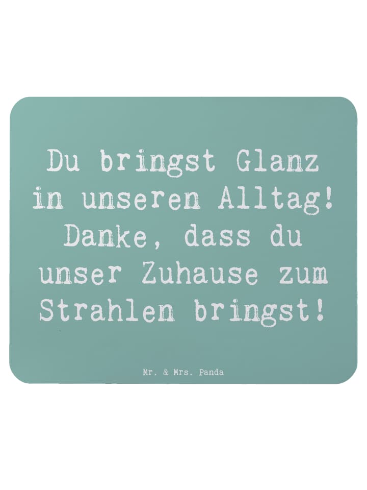 Mauspad Spruch Glanz Putzfrau mit Spruch in Meeresbrise