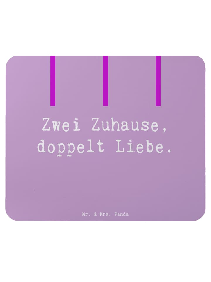 Mouse Pad Spruch Trennung von den Eltern mit Sp... in Lavendeltraum