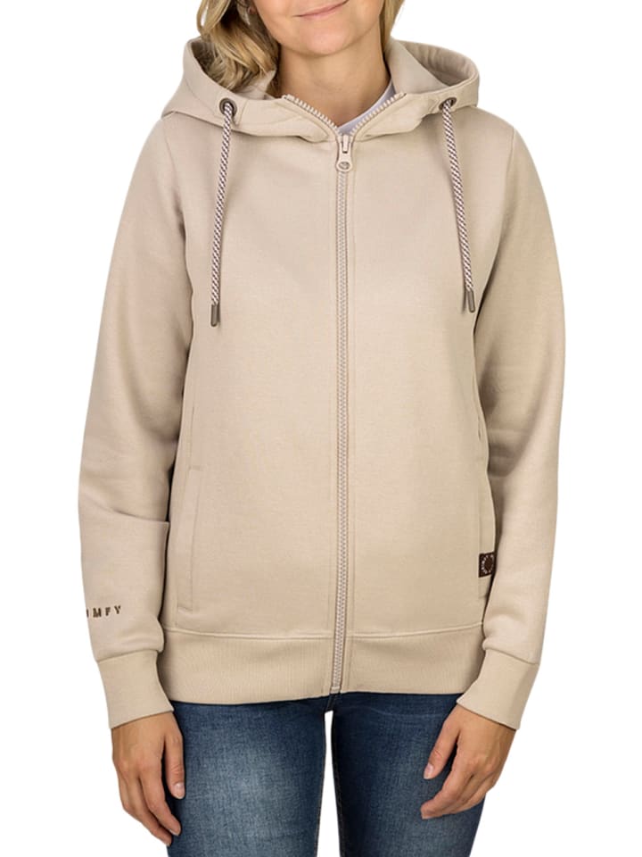Sweatjacke DFClara in Beige