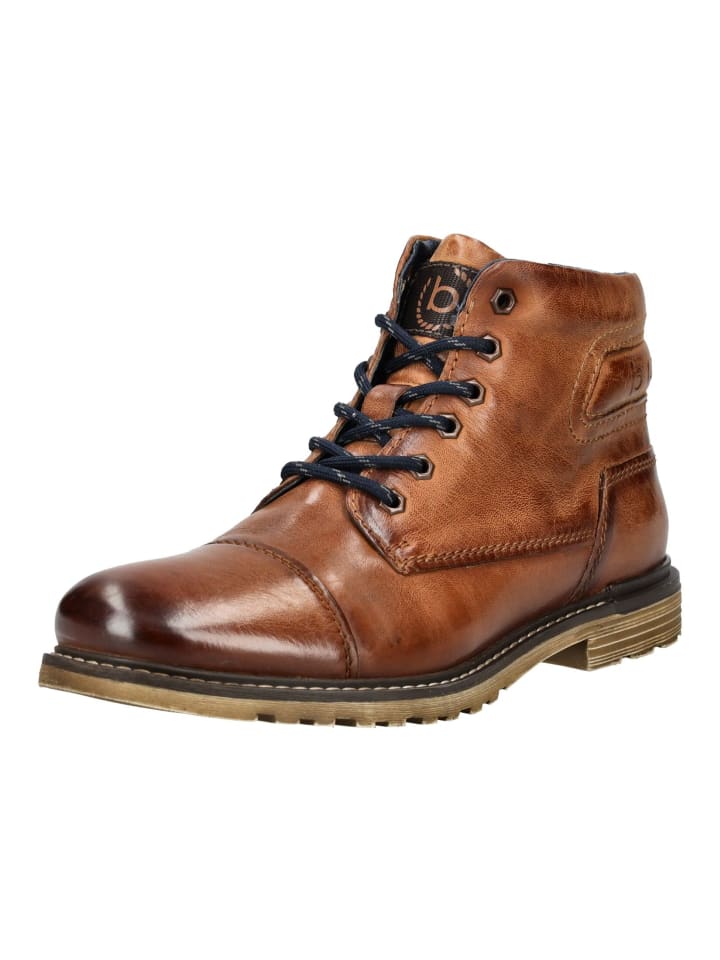 Stiefelette Cognac