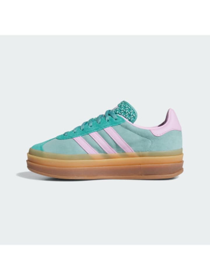 Sneaker Gazelle in Puderblaugrün / Fliederlila / Reines Blaugrün