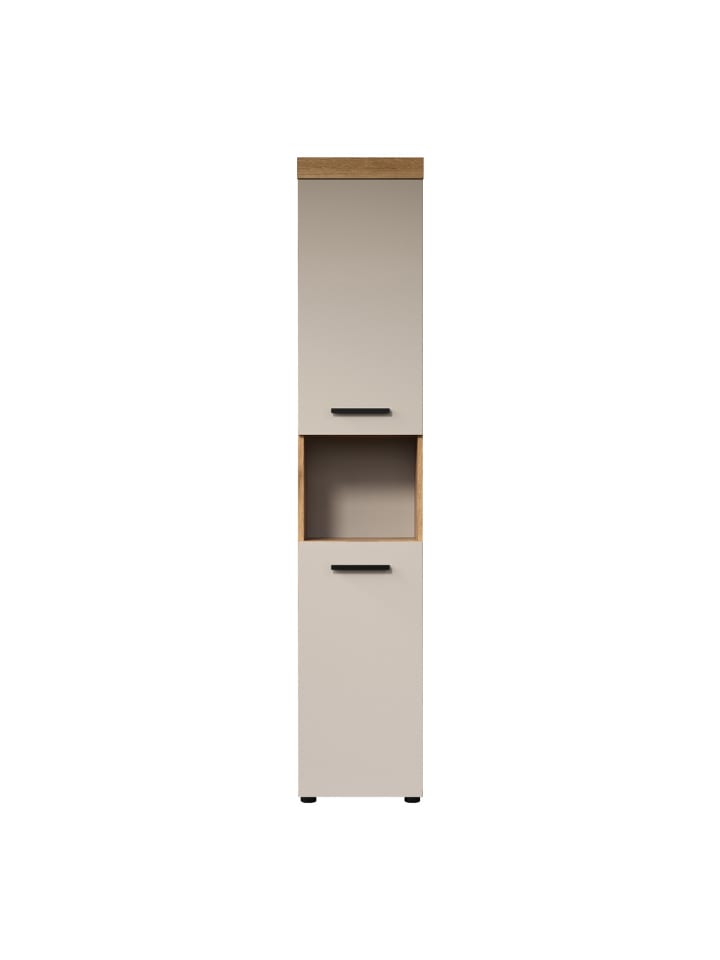 Badezimmerschrank MINA in Beige - (W)36 x (H)184 x (L)31 cm