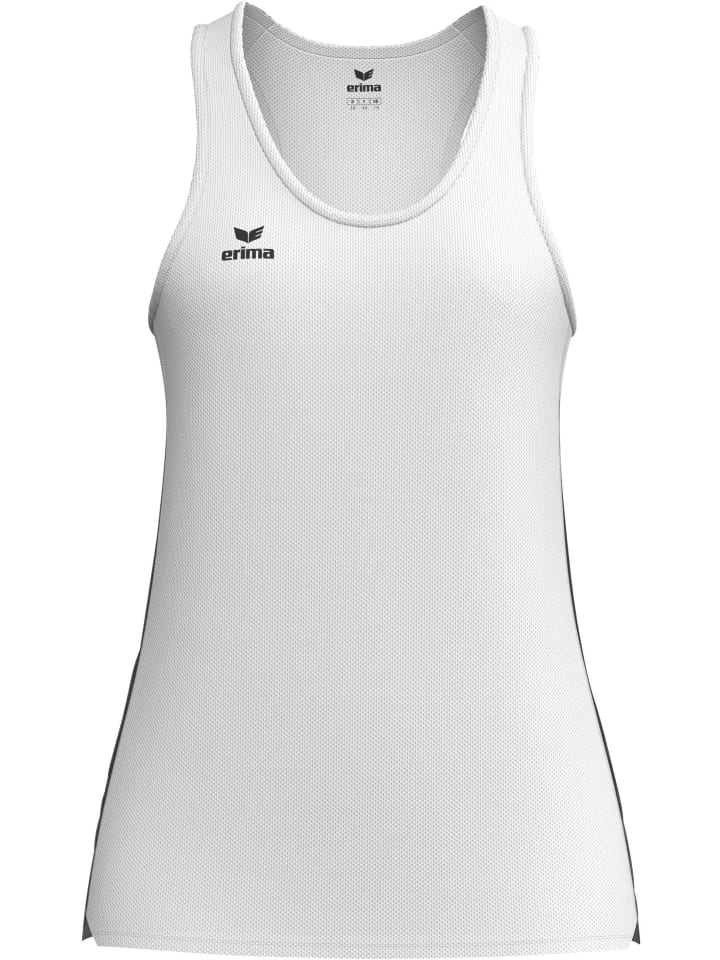 Damen Singlet in weiss/schwarz