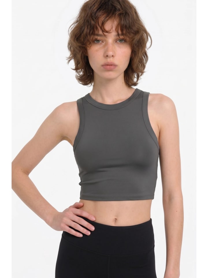 Blouse in Anthrazit