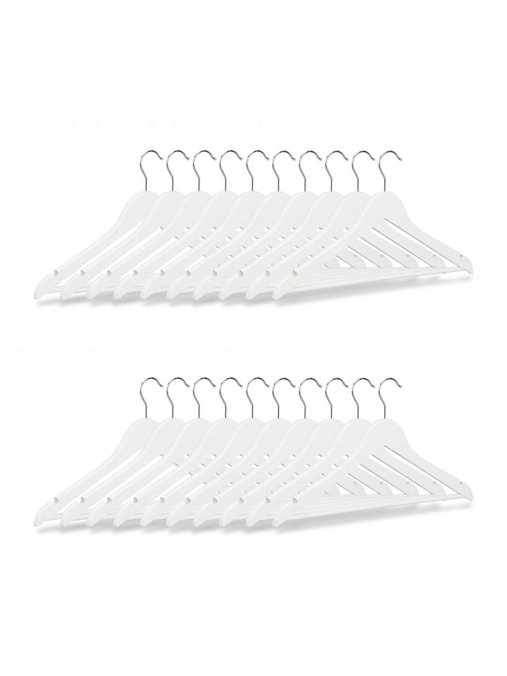 20x Klammerbügel in Weiß