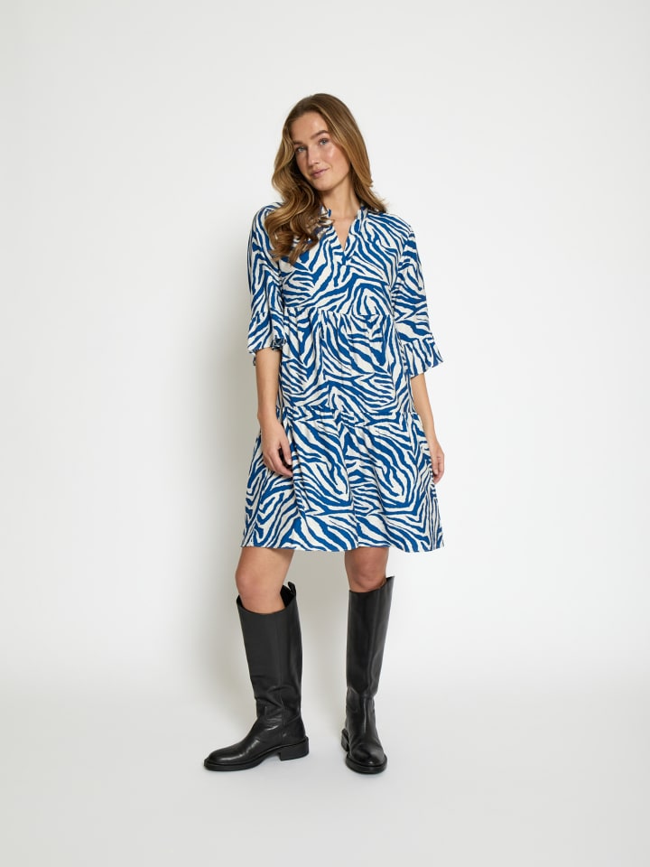 Kleid in Dazzling Blue Print