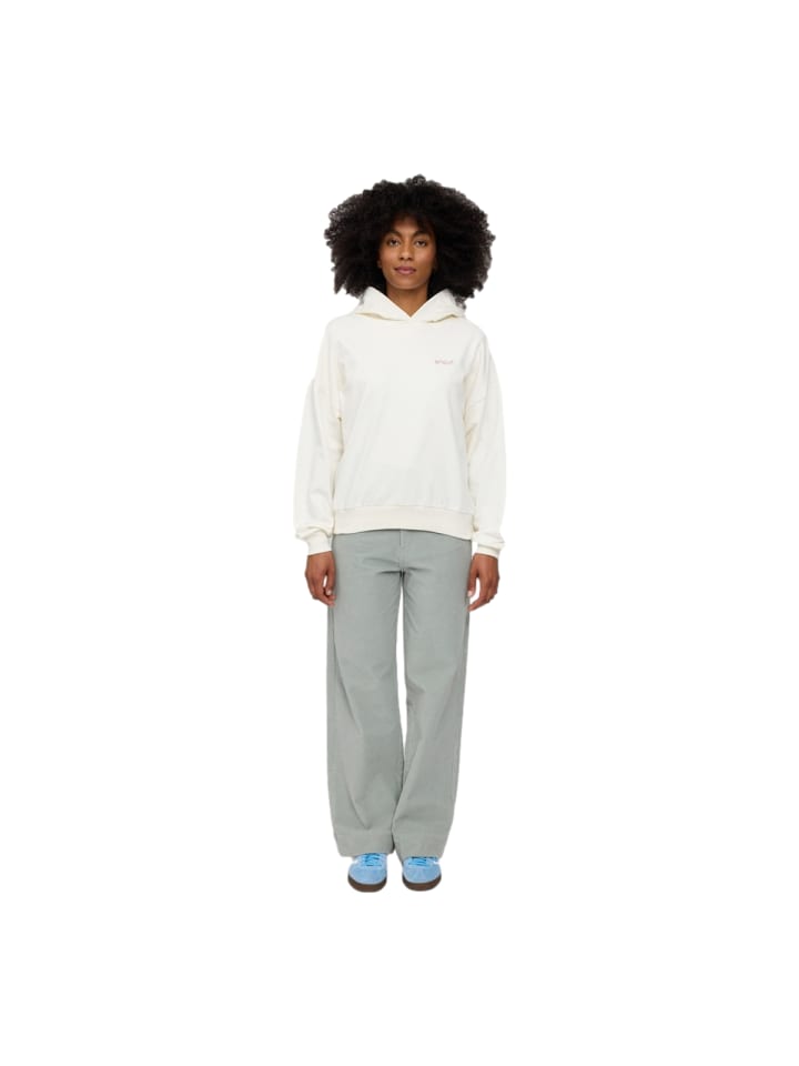 Kapuzensweatshirt Back Print Organic Cotton in offwhite/surf print