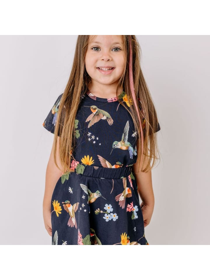 T-Shirt Hummingbirds Around Flowers-T-Shirt