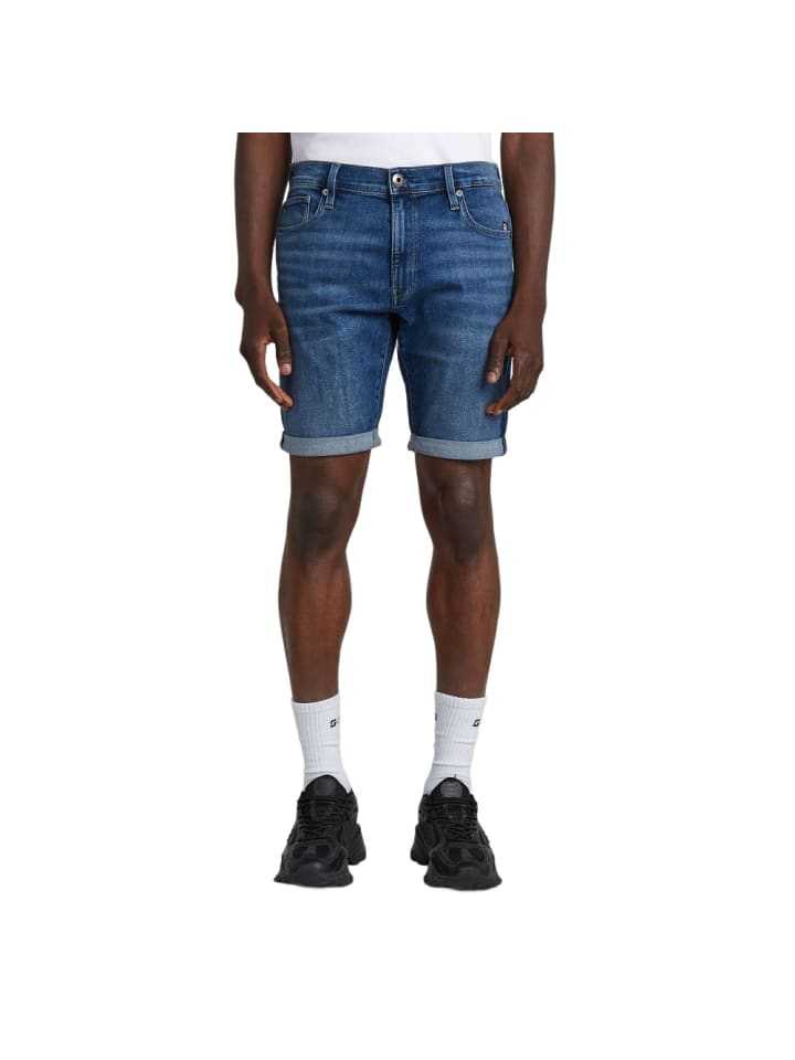 Short 3301 slim in Blau