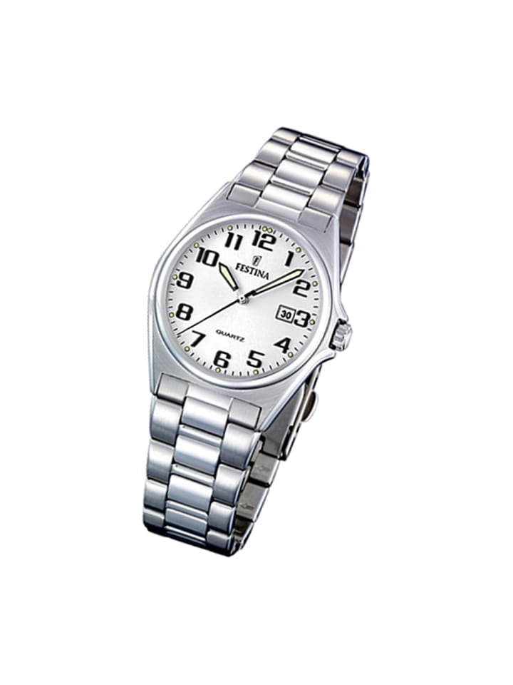 Analog-Armbanduhr Festina Klassik silber mittel (ca. 31mm)