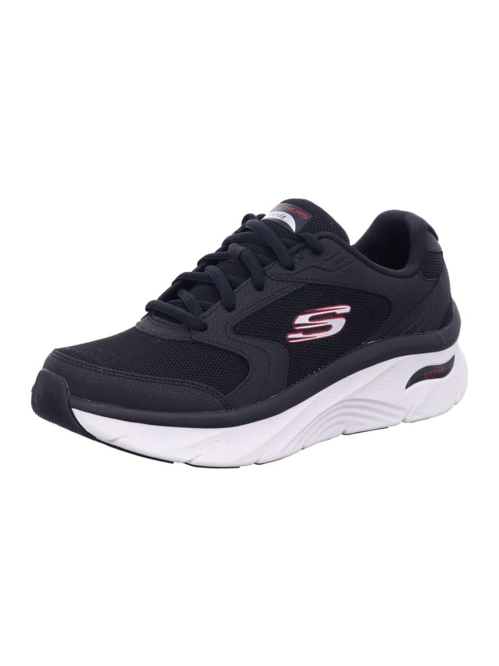 Sneaker in black/red