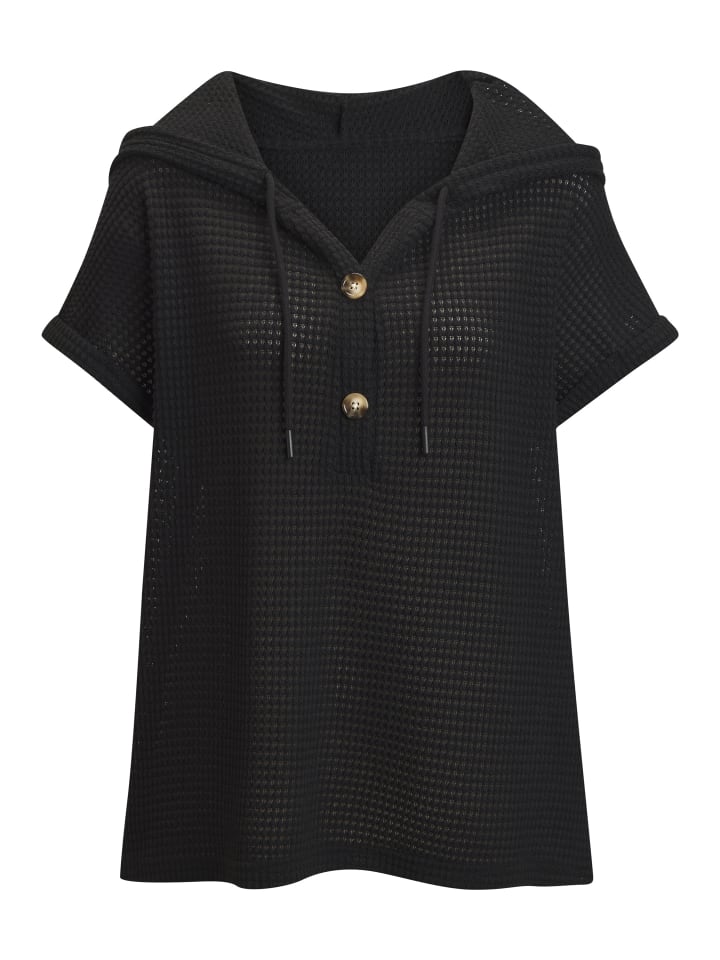 Kapuzenshirt in schwarz