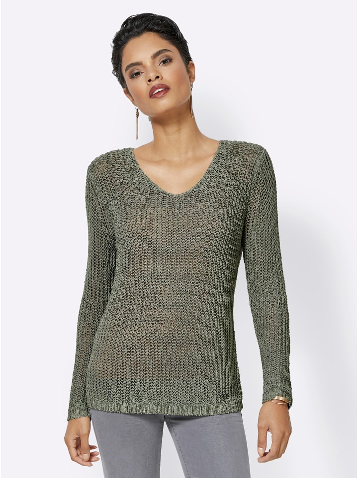 Pullover in grün