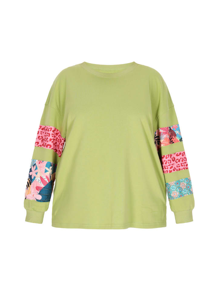 Women Plus Size Sweatshirt in Green