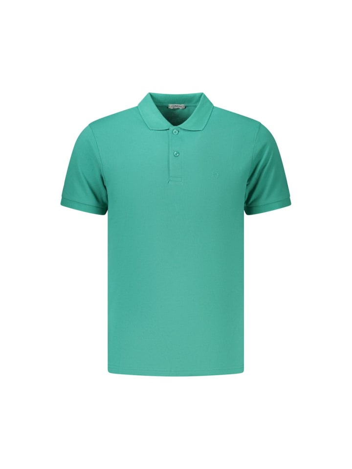 Grün Baumwolle Herren Polo
