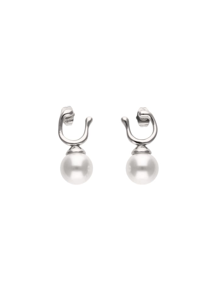 Women Earrings in Silver White