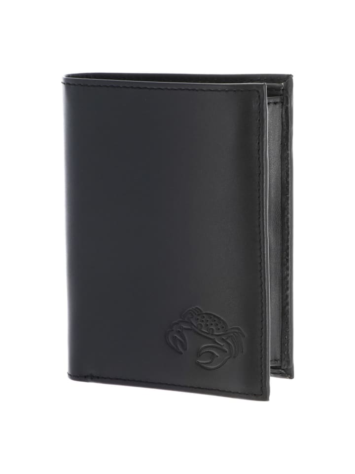 Leather Geldbörse RFID Schutz Leder 13 cm schwarz-crab 2.0