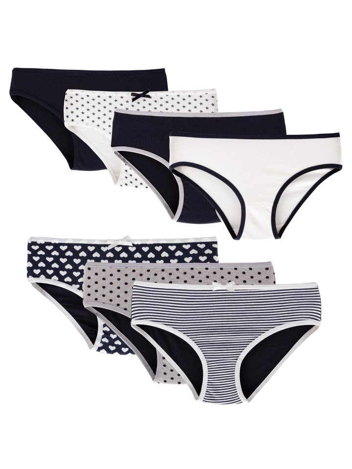 7er Set Slips - Mix - Bunt