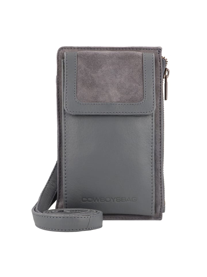 Seventies Suede Handytasche Leder 12.5 cm dusk blue