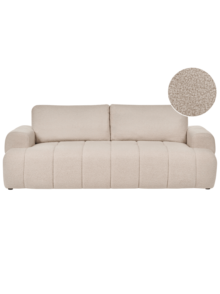 3-tlg 3-Sitzer Sofa NARILLA in Beige