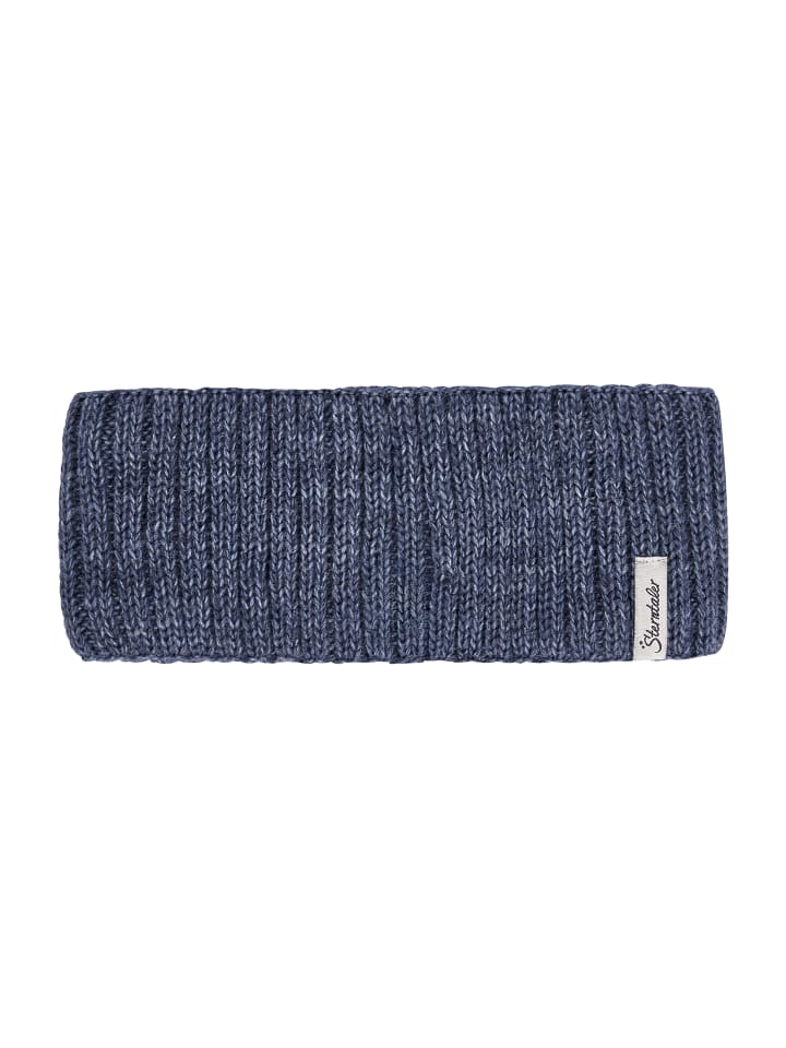 Stirnband Melange in mittelblau