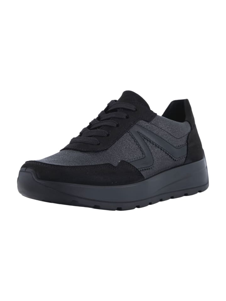 Sportliche Schnürschuhe in Schwarz
