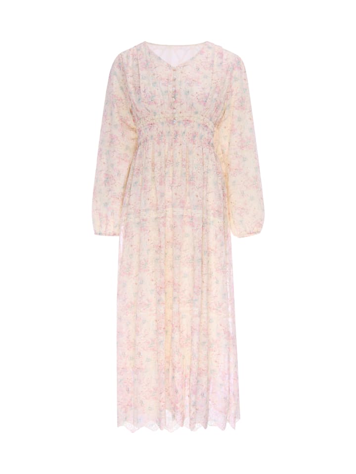 Women Dress in Rose Multicolor