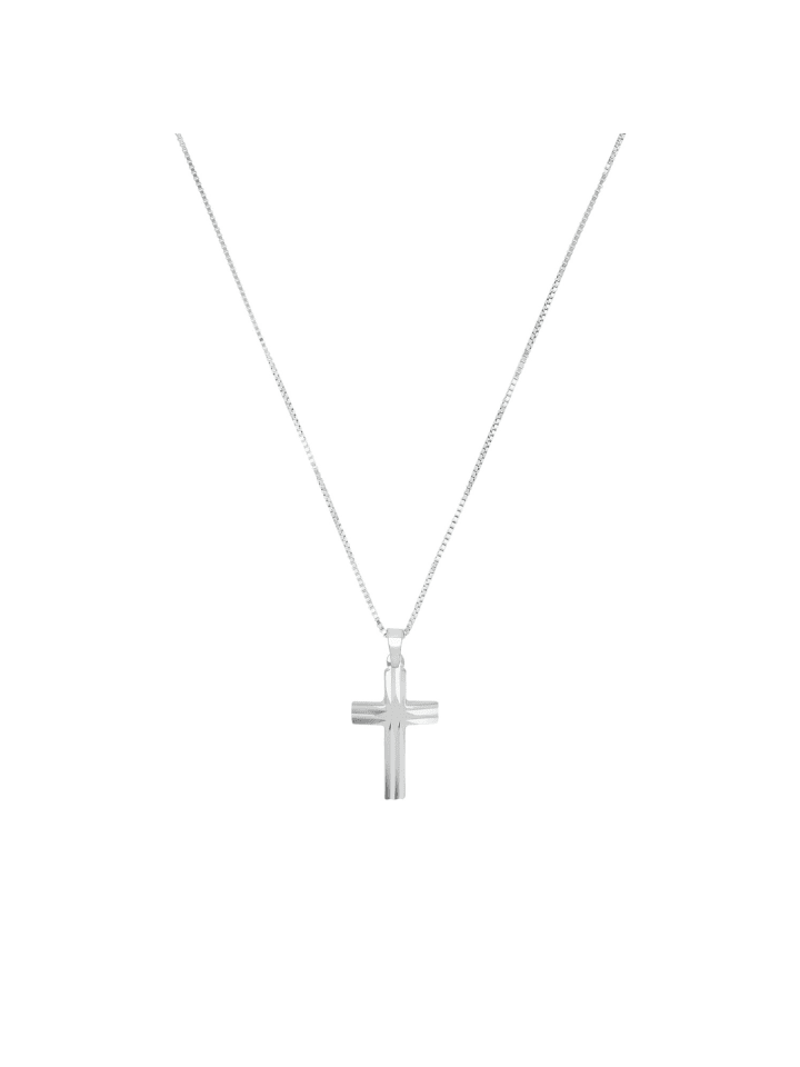 Kette mit Anhänger Silber 925, rhodiniert in Silber