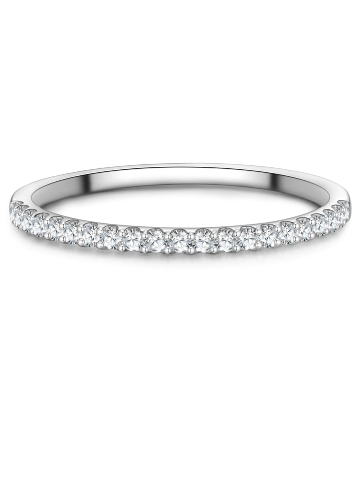 Ring aus Sterling Silber mit Zirkonia in silber