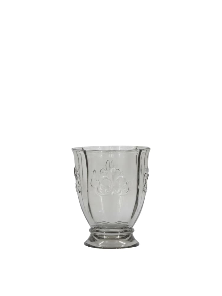 Trinkglas Saint-Émilion mit Muster in grau
