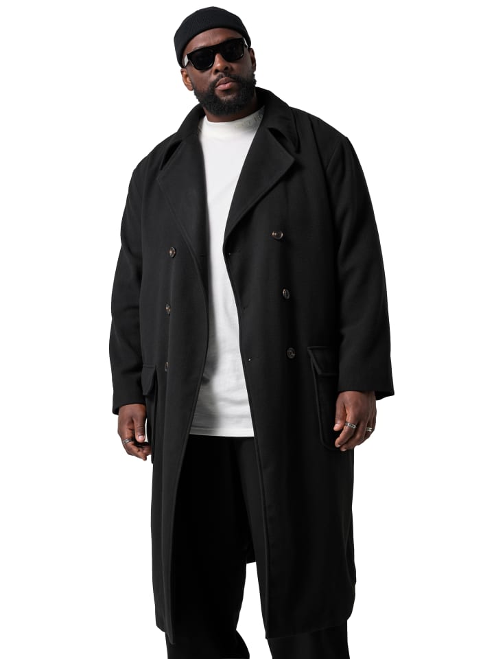 Kurzmantel in schwarz